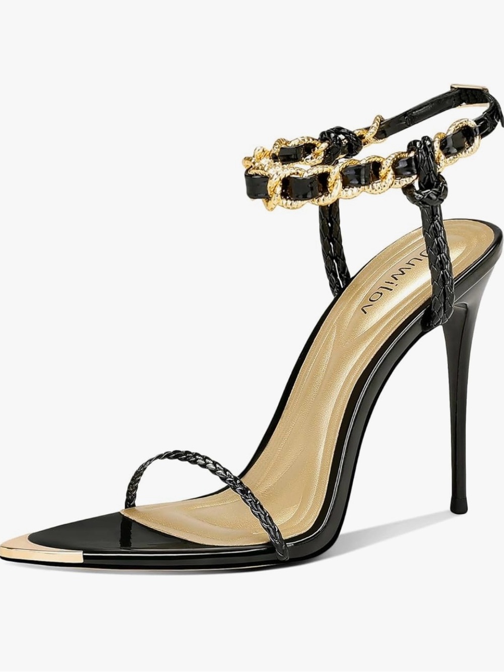 Strappy Stiletto Heels w/ Ankle Strap